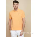 Mens Basic классическая вышивка с коротким рукавом Pique Polo